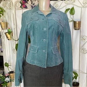 Vintage corduroy Women's Teal Jacket